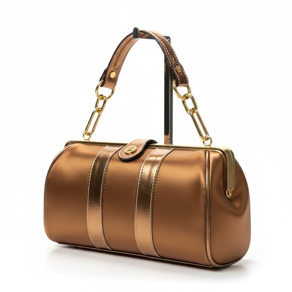 Isaac Mizrahi Vintage Gold and Bronze Handbag